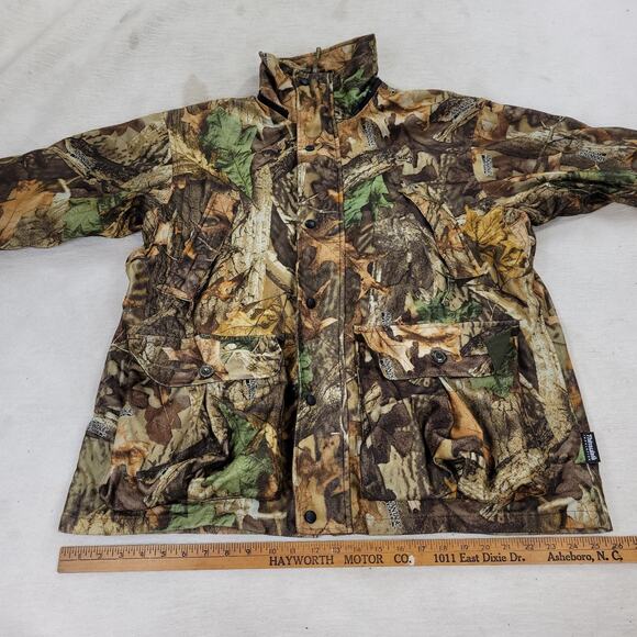 Vintage Field & Stream Jacket Mens Sz Medium Hunting Camo Grunge Y2k Woodlands - Picture 6 of 16